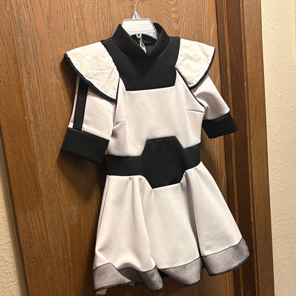 Black and White Futuristic Dress